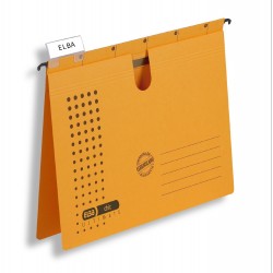 Dosar suspendabil cu sina, carton 230g/mp, bagheta metalica, ELBA Chic - galben