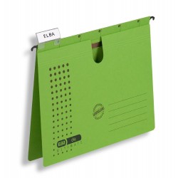 Dosar suspendabil cu sina, carton 230g/mp, bagheta metalica, ELBA Chic - verde