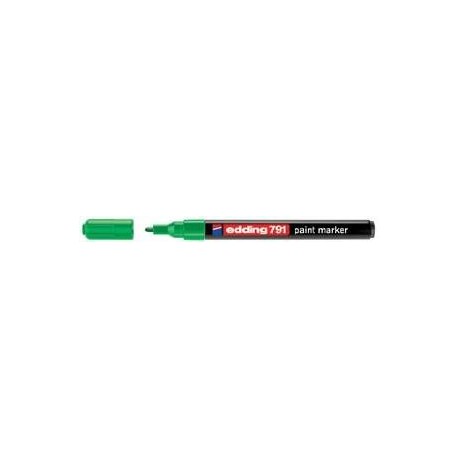 Paint marker Edding 791, varf rotund, 1 - 2 mm, verde