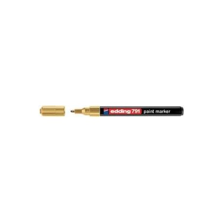 Paint marker Edding 791, varf rotund, 1 - 2 mm, auriu