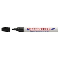 Marker permanent Edding 8300 Industrial, varf rotund, 1.5 - 3 mm, negru