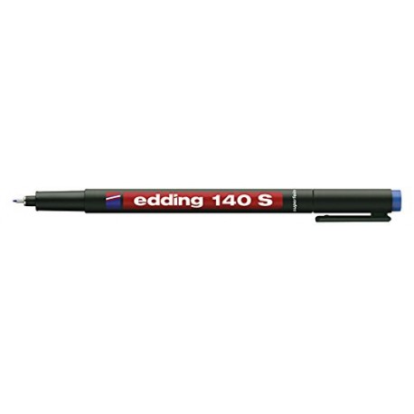 Marker permanent Edding 140S, 0.3 mm, albastru