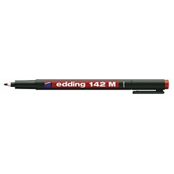 Marker permanent Edding 142M, 1.0 mm, rosu