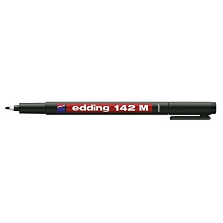 Marker permanent Edding 142M, 1.0 mm, negru
