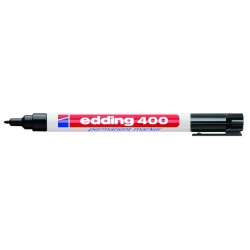 Marker permanent Edding 400, 1 mm, negru