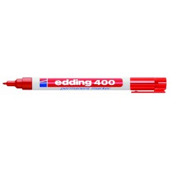 Marker permanent Edding 400, 1 mm, rosu