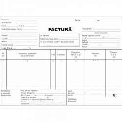 Facturier autocopiativ, A5, 50 file, 3 exemplare, 3 bucati/set