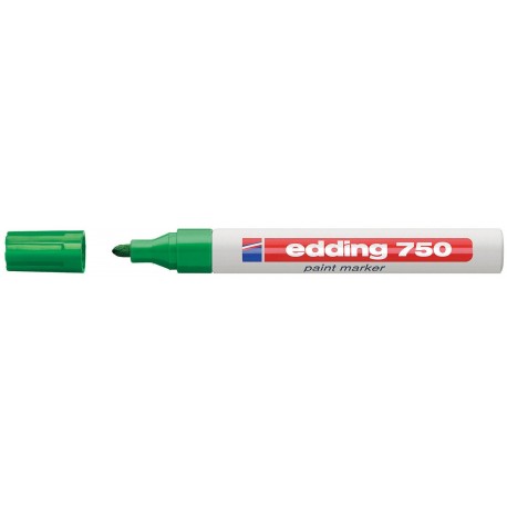 Paint marker Edding 750, varf rotund, 2 - 4 mm, verde