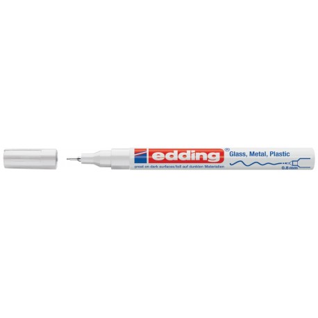 Paint marker Edding 780, 0.8 mm, alb Paint marker Edding 780, 0.8 mm, alb