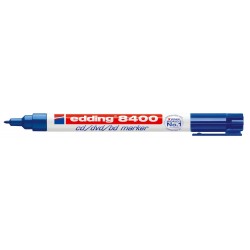 Marker permanent Edding 8400 pentru CD/DVD, 0.75 mm, albastru