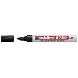 Marker permanent Edding 8750, cu vopsea, 2 - 4 mm, negru