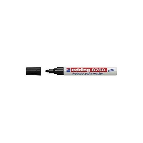 Marker permanent Edding 8750, cu vopsea, 2 - 4 mm, negru