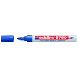 Marker permanent Edding 8750, cu vopsea, 2 - 4 mm, albastru