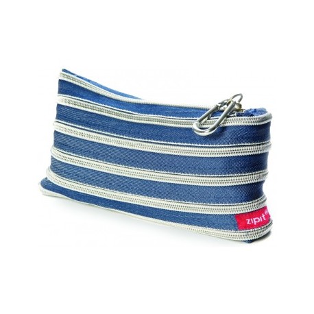 Penar cu fermoar, ZIP..IT Jeans - jeans cu dinti argintii