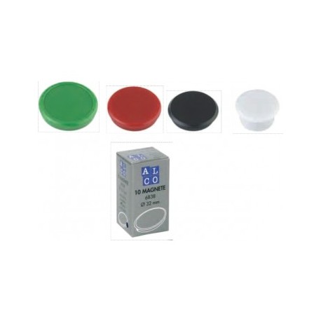 Magneti 38mm, 10/cutie, ALCO - rosu