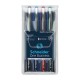 Roller cu cerneala SCHNEIDER One Business, ball point 0.6mm, 4 culori/set - (N,R,A,V)