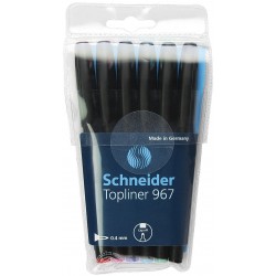 Liner SCHNEIDER 967, varf fetru 0.4mm, 6 culori/set