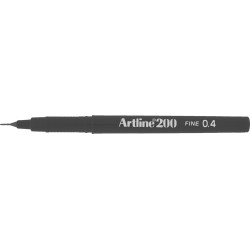 Liner ARTLINE 200, varf fetru 0.4mm - negru