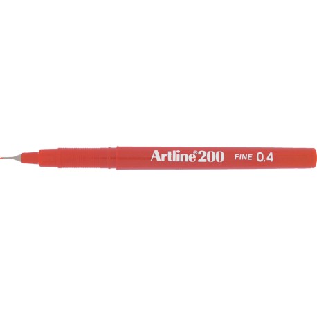 Liner ARTLINE 200, varf fetru 0.4mm - rosu