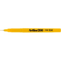 Liner ARTLINE 200, varf fetru 0.4mm - galben