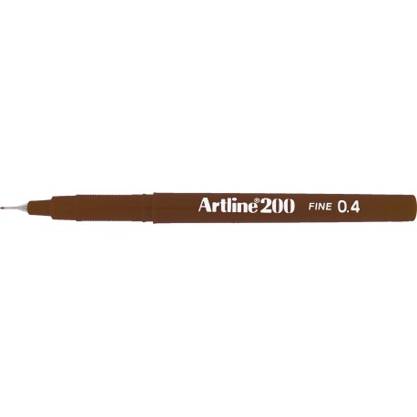 Liner ARTLINE 200, varf fetru 0.4mm - maro inchis