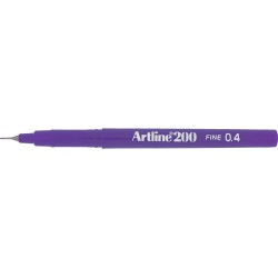 Liner ARTLINE 200, varf fetru 0.4mm - mov