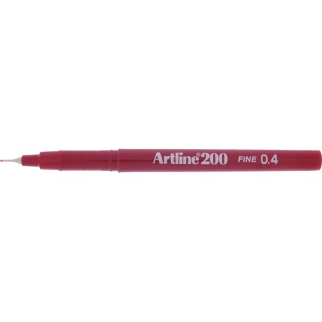 Liner ARTLINE 200, varf fetru 0.4mm - rosu inchis