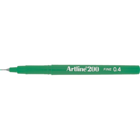 Liner ARTLINE 200, varf fetru 0.4mm - verde