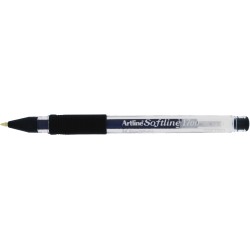 Pix cu gel ARTLINE Softline 1700, rubber grip, varf 0.7mm - negru