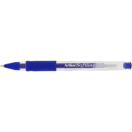 Pix cu gel ARTLINE Softline 1700, rubber grip, varf 0.7mm - albastru