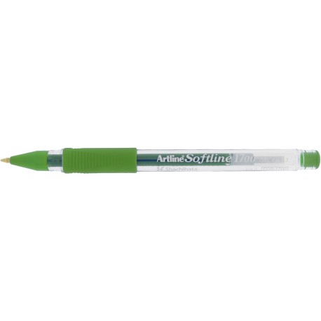 Pix cu gel ARTLINE Softline 1700, rubber grip, varf 0.7mm - verde