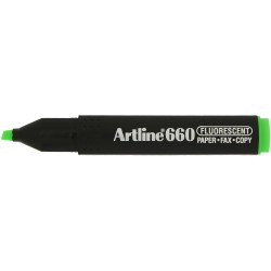 Textmarker ARTLINE 660, varf tesit 1.0-4.0mm - verde fluorescent