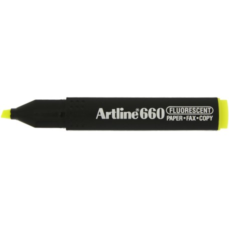 Textmarker ARTLINE 660, varf tesit 1.0-4.0mm - galben fluorescent