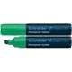 Permanent marker SCHNEIDER Maxx 250, varf tesit 2-7mm - verde