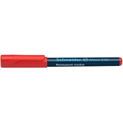 Permanent marker SCHNEIDER Maxx 240, varf rotund 1-2mm - rosu