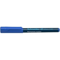 Permanent marker SCHNEIDER Maxx 240, varf rotund 1-2mm - albastru