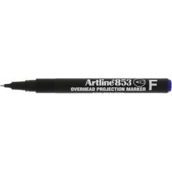 OHP Permanent marker ARTLINE 853, varf fin - 0.5mm - albastru