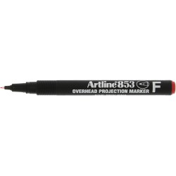 OHP Permanent marker ARTLINE 853, varf fin - 0.5mm - rosu