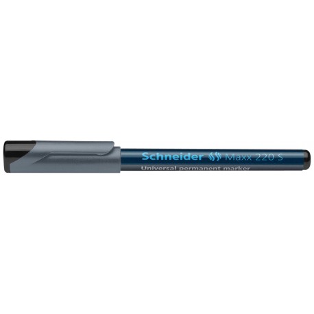 Universal permanent marker SCHNEIDER Maxx 220 S, varf 0.4mm - negru