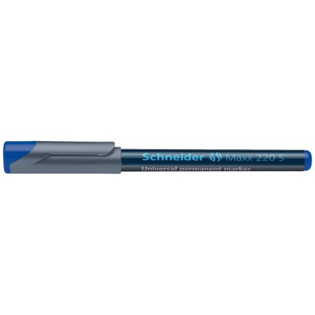 Universal permanent marker SCHNEIDER Maxx 220 S, varf 0.4mm - albastru