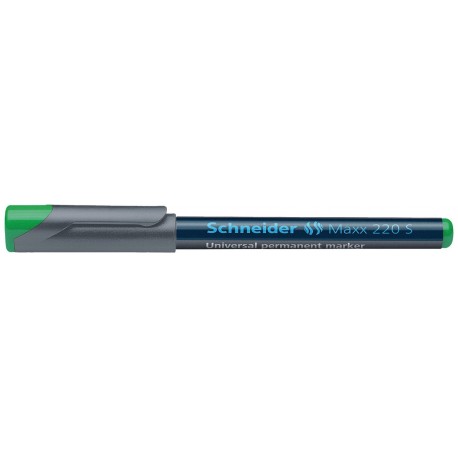 Universal permanent marker SCHNEIDER Maxx 220 S, varf 0.4mm - verde