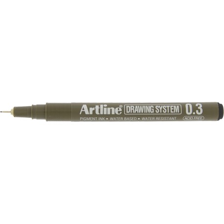 Marker pentru desen tehnic ARTLINE, varf fetru 0.3mm - negru