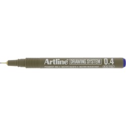 Marker pentru desen tehnic ARTLINE, varf fetru 0.4mm - albastru