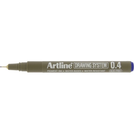 Marker pentru desen tehnic ARTLINE, varf fetru 0.4mm - albastru