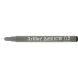 Marker pentru desen tehnic ARTLINE, varf fetru 0.5mm - negru