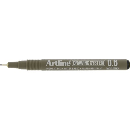 Marker pentru desen tehnic ARTLINE, varf fetru 0.6mm - negru