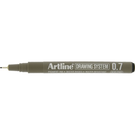 Marker pentru desen tehnic ARTLINE, varf fetru 0.7mm - negru