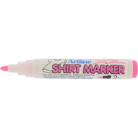 T-Shirt marker ARTLINE, corp plastic, varf rotund 2.0mm - roz fluorescent