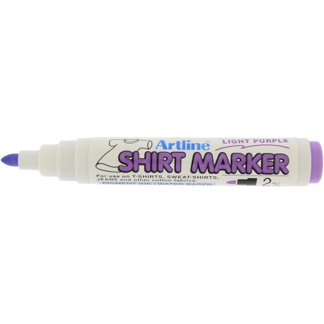 T-Shirt marker ARTLINE, corp plastic, varf rotund 2.0mm - violet deschis