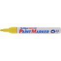 Marker cu vopsea ARTLINE 400XF, corp metalic, varf rotund 2.3mm - galben